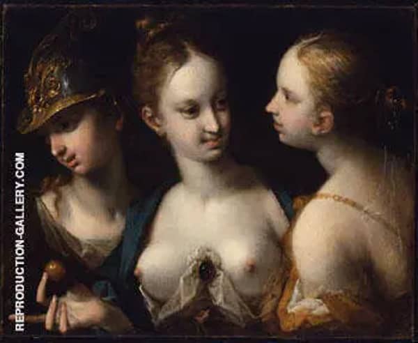 Pallas Athena Venus and Juno 1593 | Oil Painting Reproduction