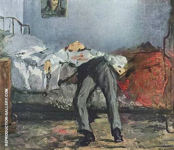 The Suicide c1877 by Edouard Manet | Oil Painting Reproduction