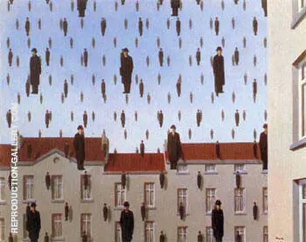 Golconda 1953 by Rene Magritte | Oil Painting Reproduction