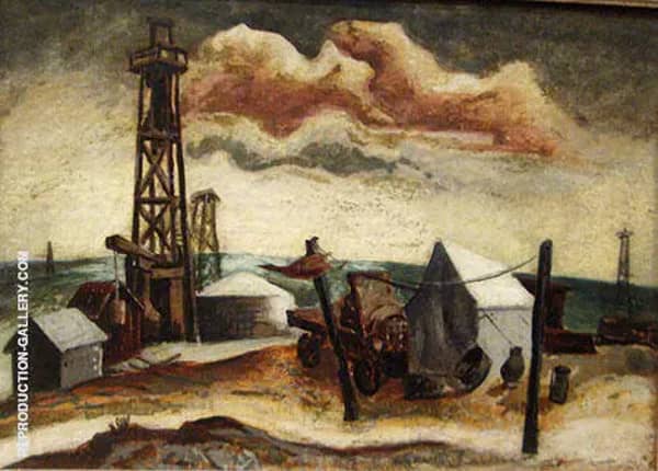 Camp with Oil by Jackson Pollock (Inspired By) | Oil Painting Reproduction