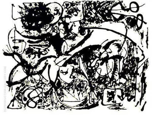 Untitled 1951 by Jackson Pollock (Inspired By) | Oil Painting Reproduction