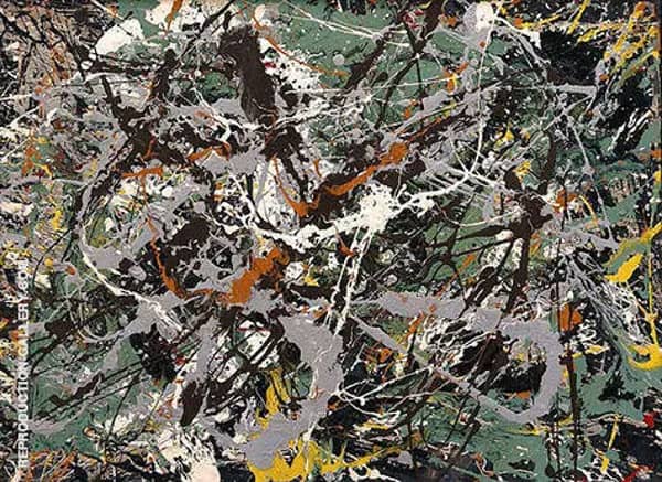 Untitled Green Silver c1949 | Oil Painting Reproduction