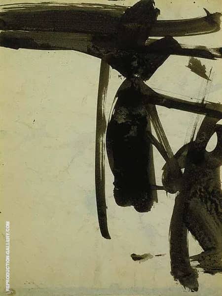 Untitled 1957 A by Franz Kline | Oil Painting Reproduction