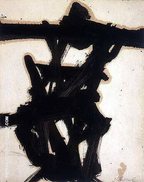 Black and White 1954 by Franz Kline | Oil Painting Reproduction