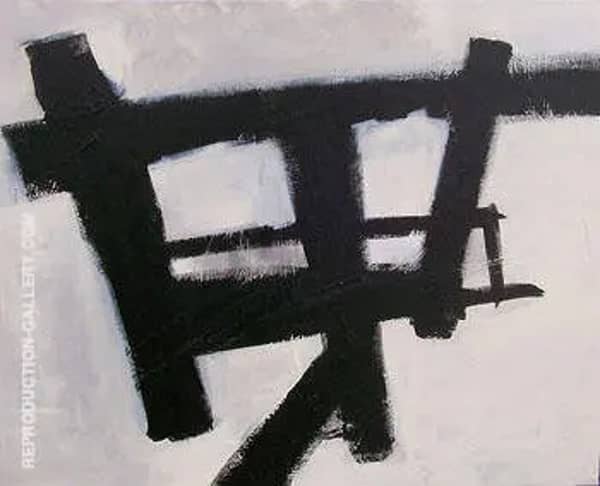 Homage Study I by Franz Kline | Oil Painting Reproduction
