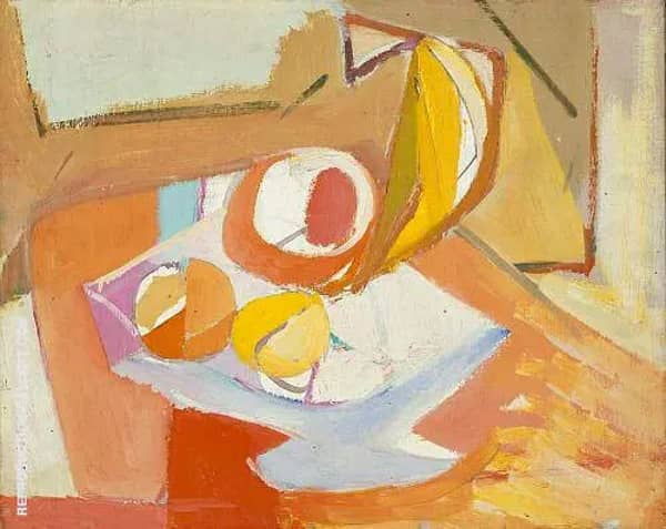 Still Life Fruit 1946 by Franz Kline | Oil Painting Reproduction