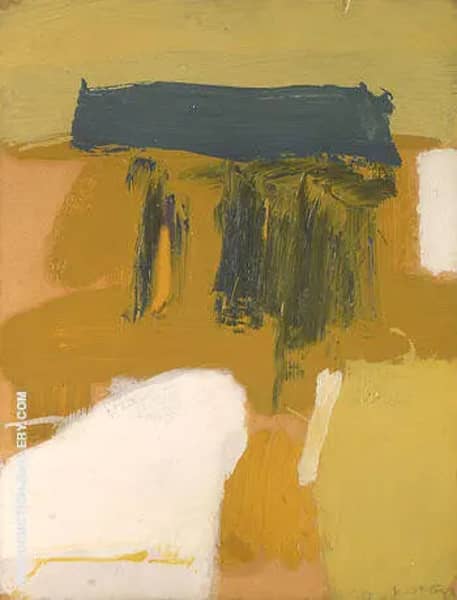 Zinc Yellow and Grey by Franz Kline | Oil Painting Reproduction
