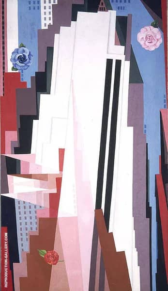 Manhattan 1952 by Georgia O'Keeffe | Oil Painting Reproduction