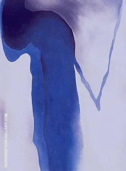 Blue Black and Grey 1960 by Georgia O'Keeffe | Oil Painting Reproduction