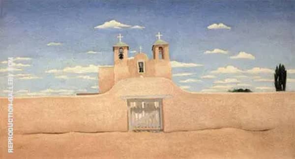 Ranchos Church Front 1930 by Georgia O'Keeffe | Oil Painting Reproduction
