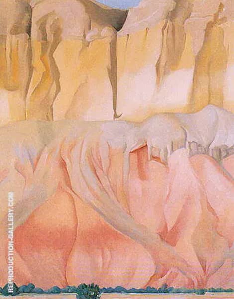 Cliffs Beyond Abiquiu 1943 by Georgia O'Keeffe | Oil Painting Reproduction