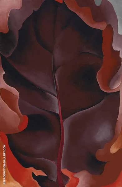 Autumn Leaf 1927 2 by Georgia O'Keeffe | Oil Painting Reproduction