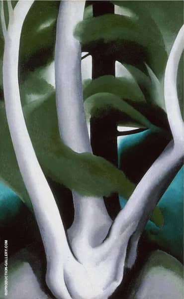 Birch and Pine Tree 1925 No 1 | Oil Painting Reproduction