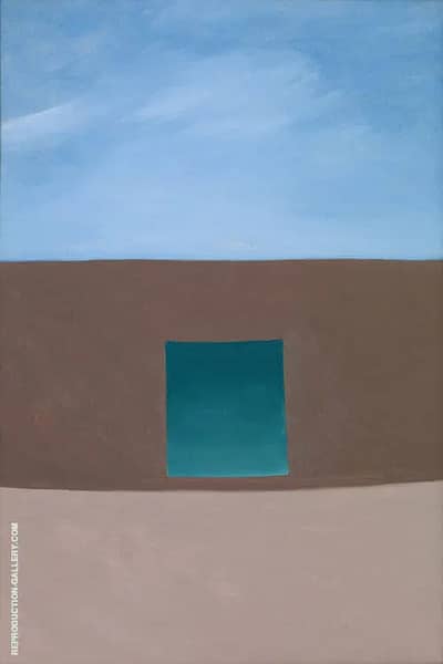 Green Patio Door 1955 by Georgia O'Keeffe | Oil Painting Reproduction