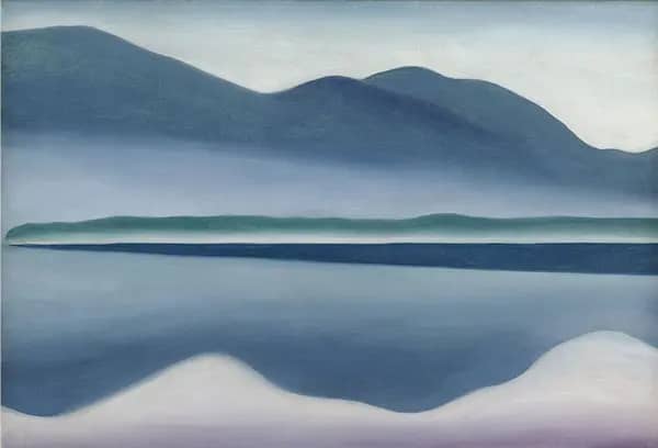 Grey Lake George 1922 by Georgia O'Keeffe | Oil Painting Reproduction