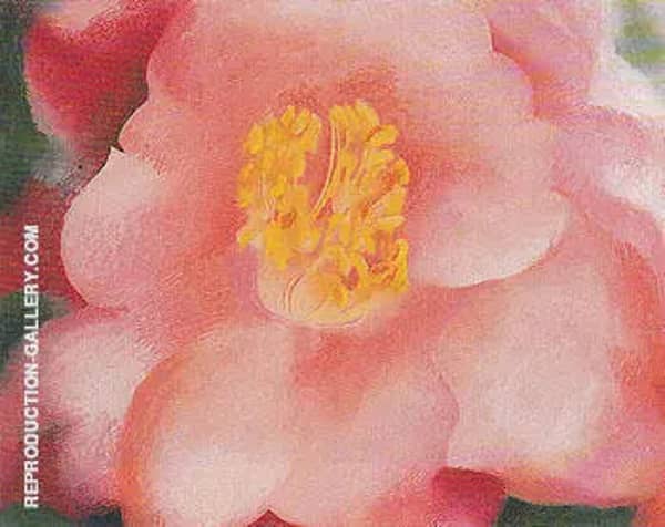 Pink Camellia 1945 by Georgia O'Keeffe | Oil Painting Reproduction