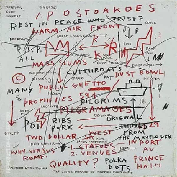 Untitled Quality 1982 by Jean Michel Basquiat | Oil Painting Reproduction