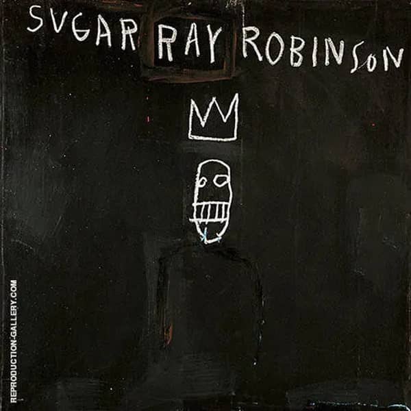 Sugar Ray Robinson by Jean Michel Basquiat | Oil Painting Reproduction