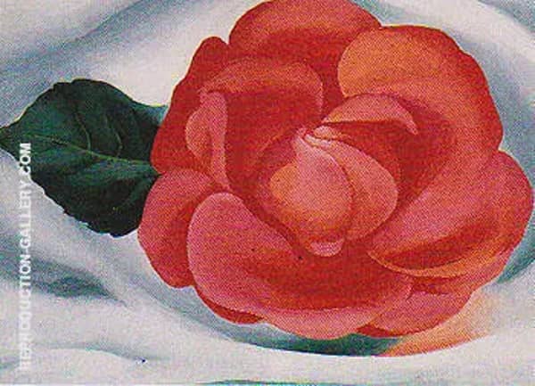 Red Camellia 1935 by Georgia O'Keeffe | Oil Painting Reproduction
