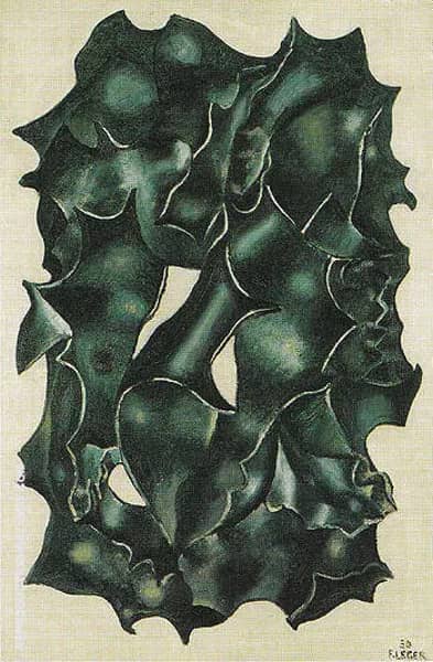 Holly Leaves 1930 by Fernand Leger | Oil Painting Reproduction