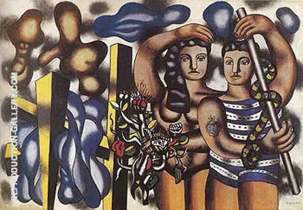 Adam and Eve c1935 by Fernand Leger | Oil Painting Reproduction