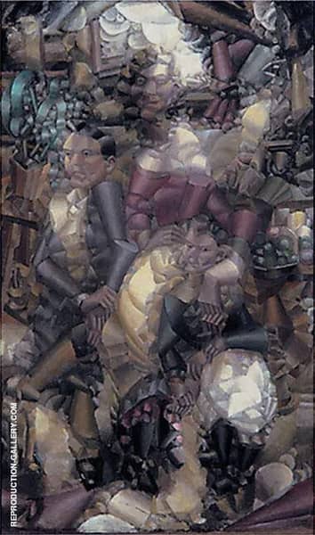 Three Figures 1910 by Fernand Leger | Oil Painting Reproduction