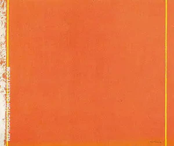 The Third 1962 by Barnett Newman | Oil Painting Reproduction