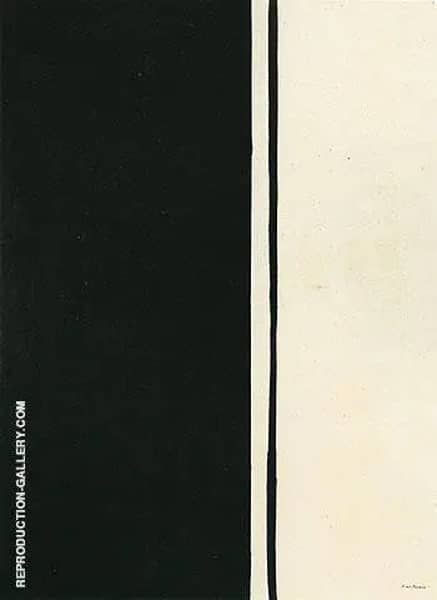 Black Fire 1961 by Barnett Newman | Oil Painting Reproduction