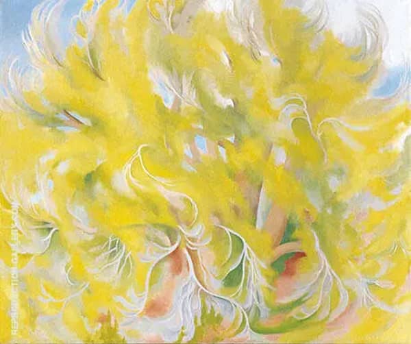 Cottonwood Tree in Spring Desert Tree 1943 | Oil Painting Reproduction