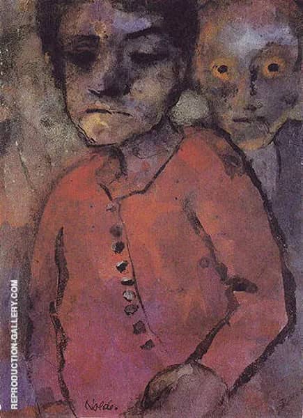 Two People by Emil Nolde | Oil Painting Reproduction