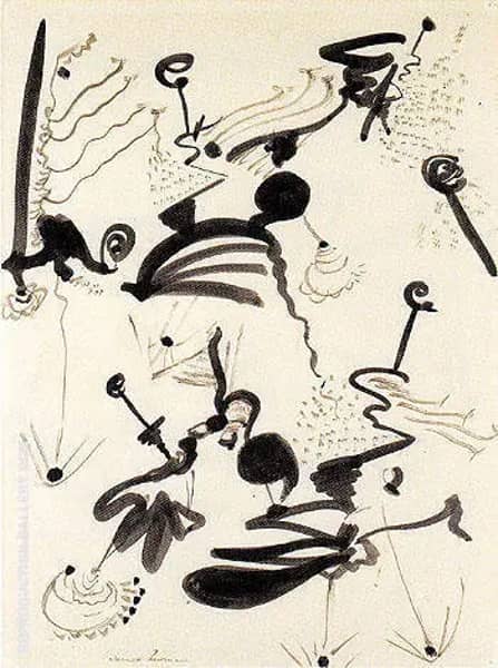 Untitled 1945 7 by Barnett Newman | Oil Painting Reproduction