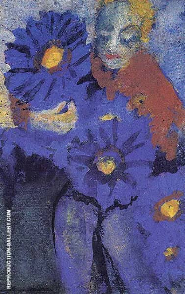 Flower Lady by Emil Nolde | Oil Painting Reproduction
