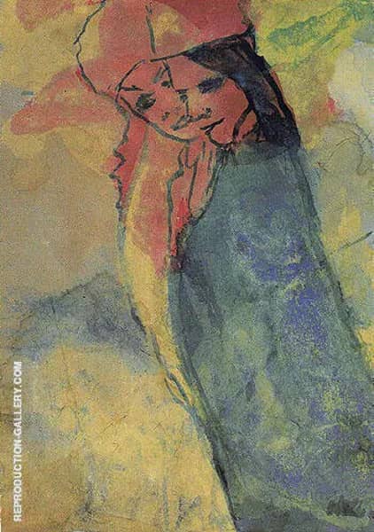 Hovering Couple by Emil Nolde | Oil Painting Reproduction