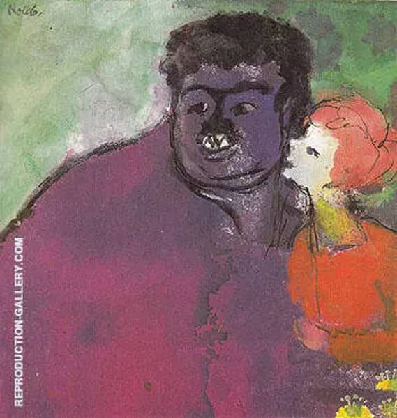 Mismatched Couple by Emil Nolde | Oil Painting Reproduction