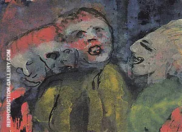 Grotesque Figures Red Yellow Green | Oil Painting Reproduction