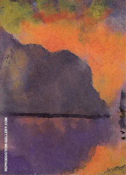 Cliff by the Sea in Evening Light | Oil Painting Reproduction