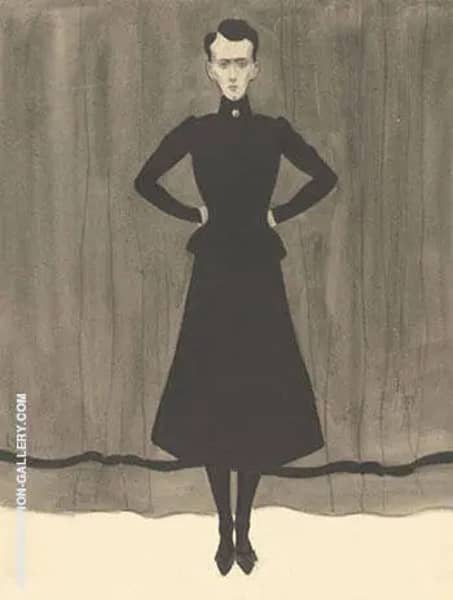 Femme en Pied by Leon Spilliaert | Oil Painting Reproduction