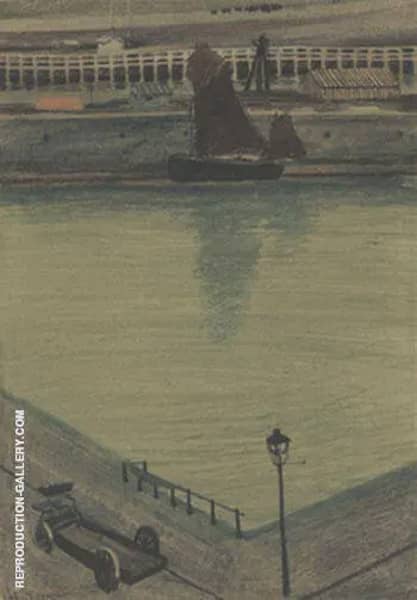 Port dOstende Quai Avec Chariot | Oil Painting Reproduction