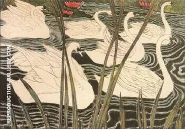 Swan by Leon Spilliaert | Oil Painting Reproduction