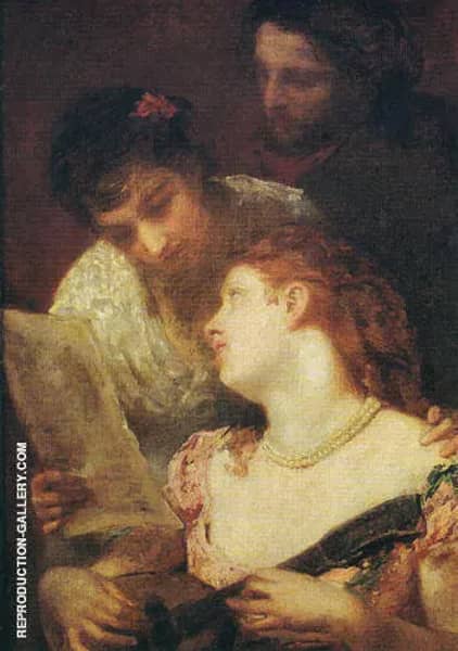 A Musical Party 1874 by Mary Cassatt | Oil Painting Reproduction