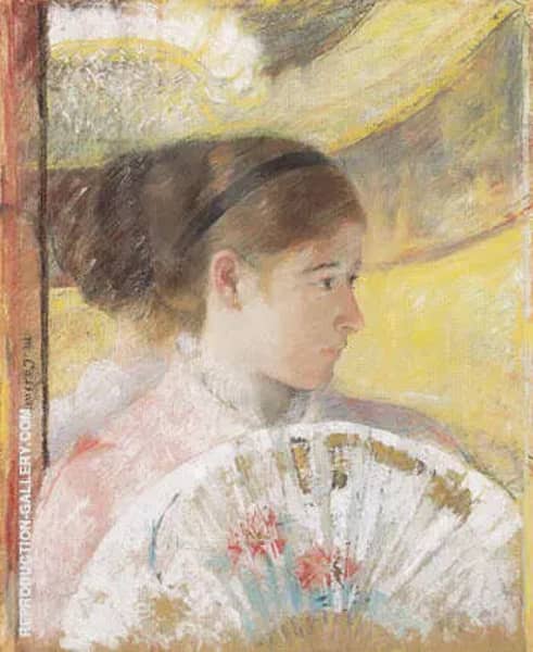 At the Theater 1878 by Mary Cassatt | Oil Painting Reproduction