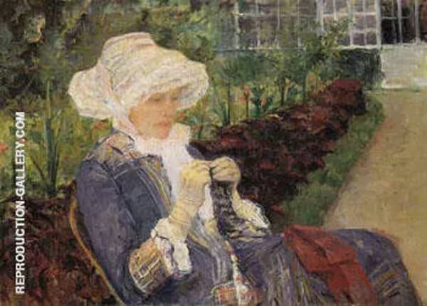 The Garden 1880 by Mary Cassatt | Oil Painting Reproduction