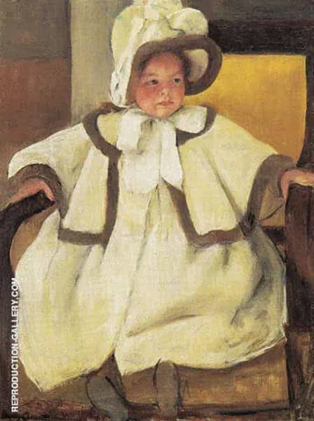 Ellen Mary in a White Coat c1896 | Oil Painting Reproduction