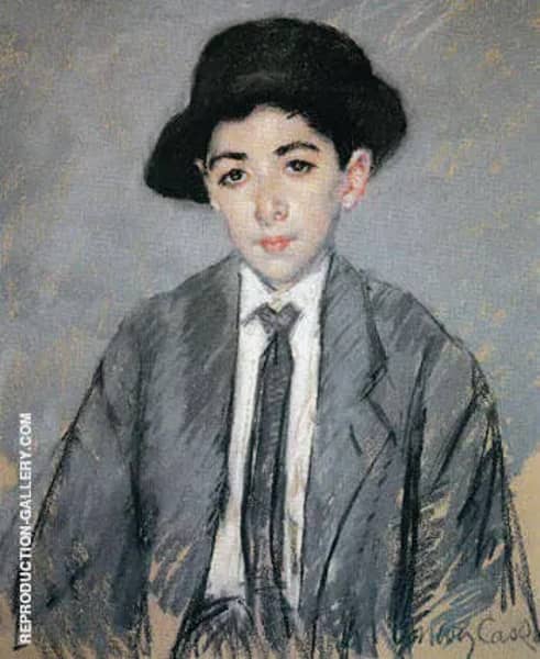 Portrait of Charles Dikran Kelekian Aged 12 1910 | Oil Painting Reproduction