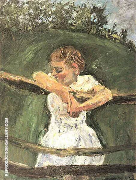 Young Girl at Fence c1940 by Chaim Soutine | Oil Painting Reproduction
