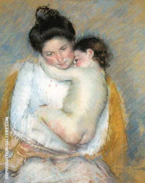 Mother and Child 1900 A by Mary Cassatt | Oil Painting Reproduction