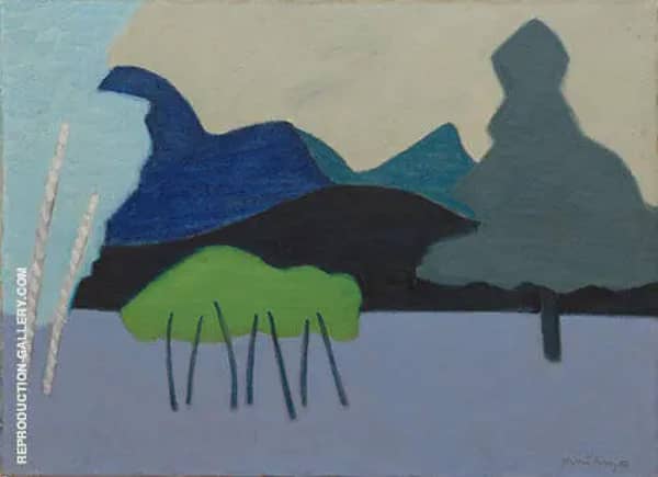 Clear Cut Landscape 1951 by Milton Avery | Oil Painting Reproduction
