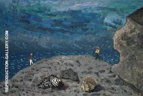 Shells and Fishermen 1940 by Milton Avery | Oil Painting Reproduction
