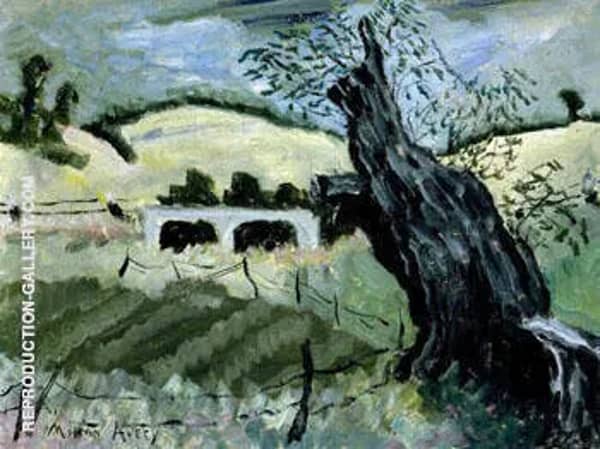 Landscape with Tree by Milton Avery | Oil Painting Reproduction