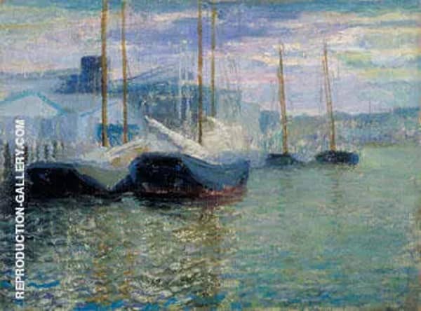 Untitled Harbor Scene c1921 by Milton Avery | Oil Painting Reproduction